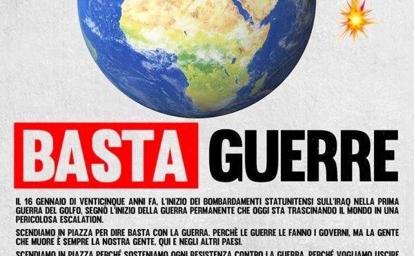 El Comité «No NATO, No guerra» convoca a manifestación en Roma, el 25º aniversario de la guerra contra Irak