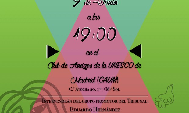 Acto de presentación de las Segundas Sesiones del Tribunal Permanente de los Pueblos Contra la Guerra Imperialista y la OTAN