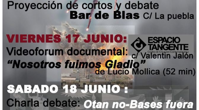 La Plataforma Anti-OTAN de Burgos organiza unas Jornadas de presentación esta semana
