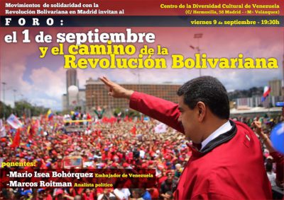 Foro: El 1 de Septiembre y el camino de la Revolución Bolivariana