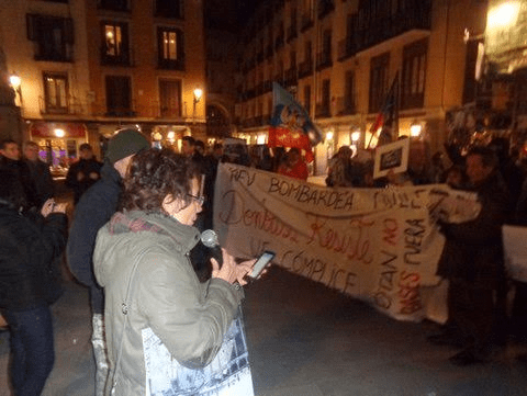 Crónica de la concentración antifascista en repulsa de la agresión contra el Donbass