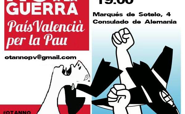 Concentración anti-Otan, Valencia 18-f, en respuesta a la cumbre de Munich