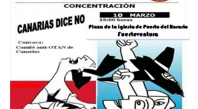 Canarias dice NO. Concentración anti-OTAN