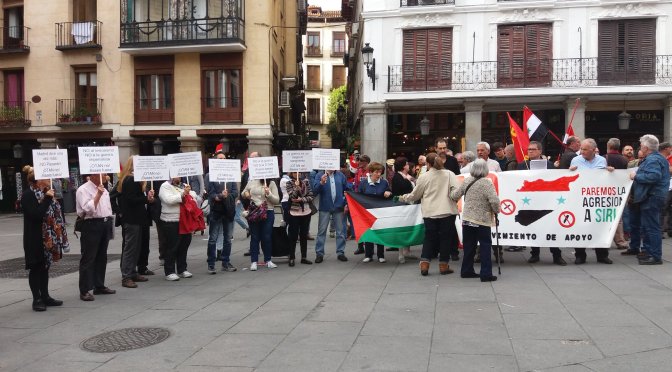 Acto contra complicidad española en ataque a Siria