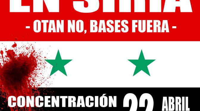 Convocatoria: ¡No a la guerra imperialista en Siria!