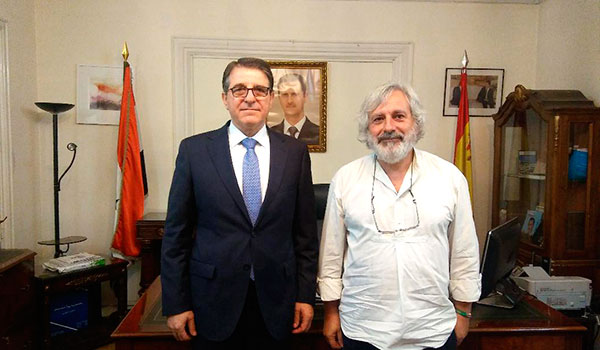 Entrevista con el Embajador de Siria en Madrid, señor Milad Atieh. (3)  Siria, relación con España. “La gente se ha dado cuenta de que lo que ocurre en Siria es una guerra del pueblo sirio, su Ejército y su Gobierno frente al terrorismo”.