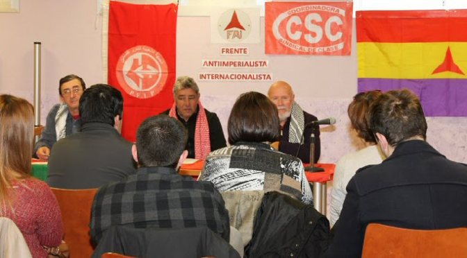 Reportaje sobre actos en Huesca y Binéfar: Palestina Resiste