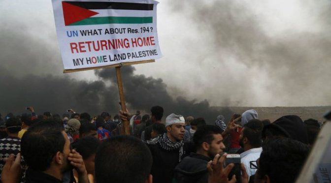 Gran Marcha del Retorno a Palestina. 5º viernes. Viernes de la Juventud Rebelde.