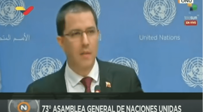 La firme respuesta de Jorge Arreaza a Donald Trump tras alentar a un golpe contra Maduro